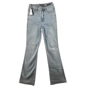 Judy Blue Bootcut Jeans Womens Size 7/28 Long Light Wash Stretch Denim NWT